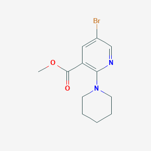 molecular formula C12H15BrN2O2 B1647953 Methyl 5-bromo-2-piperidinonicotinate CAS No. 1017783-01-5