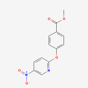 molecular formula C13H10N2O5 B1647961 Methyl 4-(5-nitropyridin-2-yloxy)benzoate 
