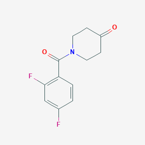 molecular formula C12H11F2NO2 B1647963 1-(2,4-Difluorobenzoyl)piperidin-4-one 