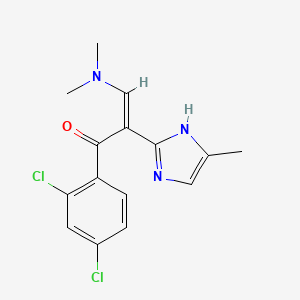 molecular formula C15H15Cl2N3O B1647970 1-(2,4-Dichlorophenyl)-3-(dimethylamino)-2-(5-methyl-1H-imidazol-2-yl)-(2Z)-2-propen-1-one 