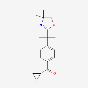 Cyclopropyl[4-[1-(4,4-dimethyl-4,5-dihydro-1,3-oxazol-2-yl)-1-methylethyl]phenyl]methanone
