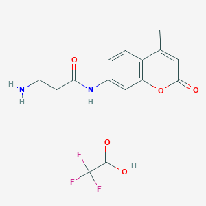 molecular formula C15H15F3N2O5 B1648031 β-丙氨酸7-酰胺-4-甲基香豆素三氟乙酸盐 CAS No. 201847-54-3