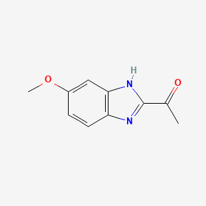 molecular formula C10H10N2O2 B1648038 1-(5-甲氧基-1H-苯并[d]咪唑-2-基)乙酮 CAS No. 41510-17-2