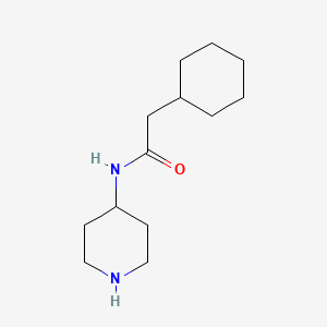 molecular formula C13H24N2O B1648043 2-Cyclohexyl-n-(piperidin-4-yl)acetamide 