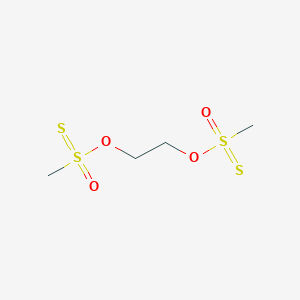 molecular formula C4H10O4S4 B1648057 Methyl-(2-methylsulfonothioyloxyethoxy)-oxo-sulfanylidene-lambda6-sulfane 