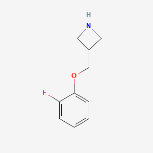 molecular formula C10H12FNO B1648068 3-(2-Fluoro-phenoxymethyl)-azetidine 