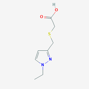 {[(1-ethyl-1H-pyrazol-3-yl)methyl]thio}acetic acid