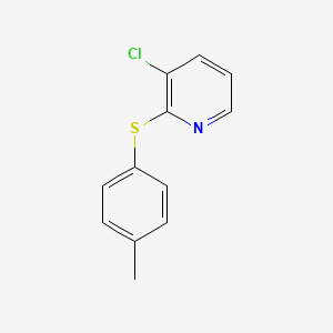 molecular formula C12H10ClNS B1648095 3-Chloro-2-p-tolylsulfanylpyridine 