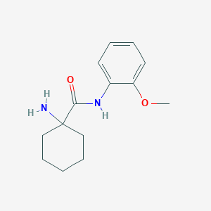 molecular formula C14H20N2O2 B1648099 1-Amino-N-(2-methoxyphenyl)cyclohexane-1-carboxamide 
