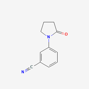 molecular formula C11H10N2O B1648103 3-(2-Oxopyrrolidin-1-yl)benzonitrile CAS No. 939999-23-2