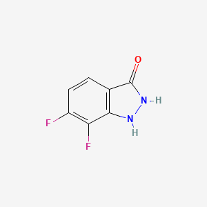 molecular formula C7H4F2N2O B1648137 6,7-二氟-1H-吲唑-3-醇 CAS No. 1000343-93-0