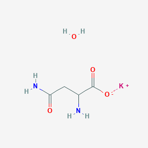 Potassium;2,4-diamino-4-oxobutanoate;hydrate