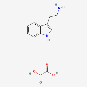 molecular formula C13H16N2O4 B1648139 7-Methyltryptamine, oxalate salt CAS No. 84434-15-1