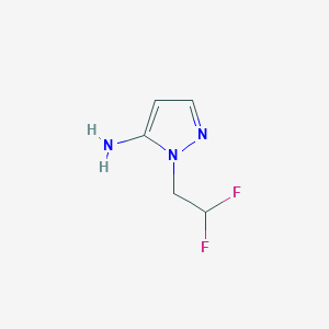 molecular formula C5H7F2N3 B1648158 1-(2,2-difluoroethyl)-1H-pyrazol-5-amine CAS No. 1171319-69-9