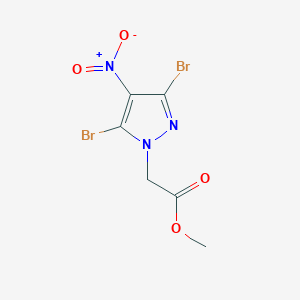 methyl 2-(3,5-dibromo-4-nitro-1H-pyrazol-1-yl)acetate