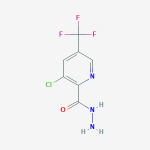 molecular formula C7H5ClF3N3O B1648165 3-Chloro-5-(trifluoromethyl)-2-pyridinecarbohydrazide CAS No. 1033463-30-7