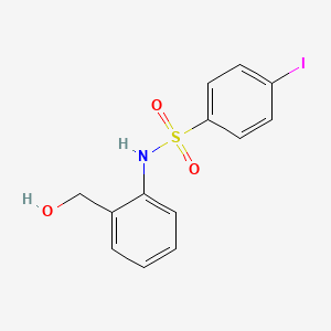 molecular formula C13H12INO3S B1648171 N-[2-(Hydroxymethyl)phenyl]-4-iodobenzenesulfonamide CAS No. 952182-65-9