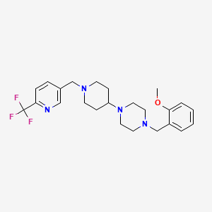 1-(2-Methoxybenzyl)-4-(1-([6-(trifluoromethyl)pyridin-3-YL]methyl)piperidin-4-YL)piperazine