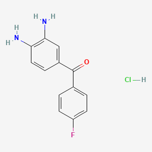 (3,4-Diaminophenyl)-(4-fluorophenyl)methanone;hydrochloride