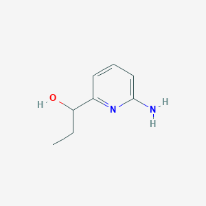 molecular formula C8H12N2O B1648222 1-(6-Aminopyridin-2-yl)propan-1-ol 