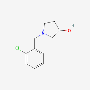 molecular formula C11H14ClNO B1648224 1-(2-Chlorobenzyl)pyrrolidin-3-ol CAS No. 1033012-63-3