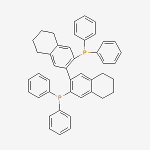 molecular formula C44H40P2 B1648243 [3-(3-Diphenylphosphanyl-5,6,7,8-tetrahydronaphthalen-2-yl)-5,6,7,8-tetrahydronaphthalen-2-yl]-diphenylphosphane 