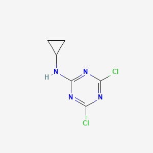 molecular formula C6H6Cl2N4 B1648265 4,6-Dichloro-N-cyclopropyl-1,3,5-triazin-2-amine CAS No. 32889-45-5