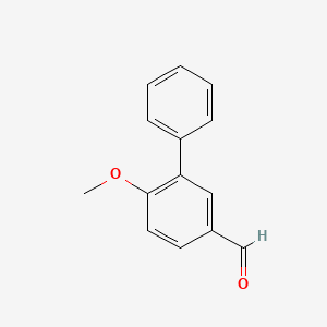 molecular formula C14H12O2 B1648275 6-甲氧基联苯-3-甲醛 CAS No. 258831-56-0