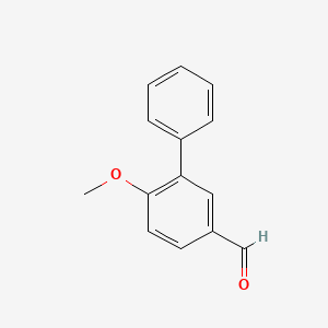 molecular formula C14H12O2 B1648275 6-Methoxybiphenyl-3-carbaldehyd CAS No. 258831-56-0