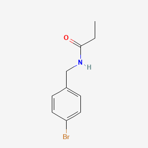 molecular formula C10H12BrNO B1648287 N-[(4-bromophenyl)methyl]propanamide 