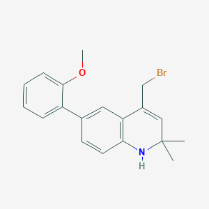molecular formula C19H20BrNO B1648289 4-(Bromomethyl)-6-(2-methoxyphenyl)-2,2-dimethyl-1,2-dihydroquinoline 