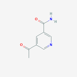3-Pyridinecarboxamide, 5-acetyl-