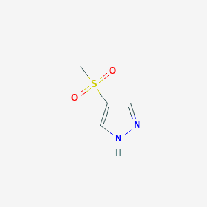 molecular formula C4H6N2O2S B1648297 4-(methylsulfonyl)-1H-pyrazole CAS No. 1559062-17-7