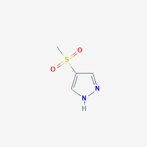 molecular formula C4H6N2O2S B1648297 4-(甲磺酰基)-1H-吡唑 CAS No. 1559062-17-7