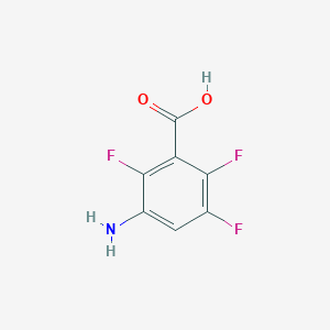 molecular formula C7H4F3NO2 B164834 3-Amino-2,5,6-trifluorobenzoic acid CAS No. 133622-65-8