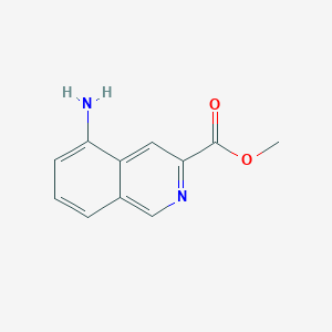 molecular formula C11H10N2O2 B1648359 Methyl 5-aminoisoquinoline-3-carboxylate 
