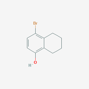 molecular formula C10H11BrO B1648375 4-Bromo-5,6,7,8-tetrahydronaphthalen-1-ol 