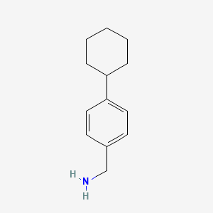 molecular formula C13H19N B1648377 (4-Cyclohexylphenyl)methanamine CAS No. 74067-97-3