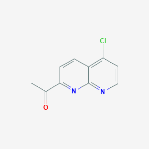 molecular formula C10H7ClN2O B1648383 1-(5-chloro-1,8-naphthyridin-2-yl)Ethanone 