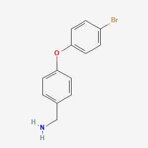 molecular formula C13H12BrNO B1648384 4-(4-Bromophenoxy)-benzylamine 