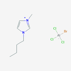 molecular formula C8H15AlBrCl3N2 B1648390 Bromo(trichloro)alumanuide;1-butyl-3-methylimidazol-3-ium 