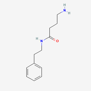 molecular formula C12H18N2O B1648415 4-amino-N-phenethylbutanamide 