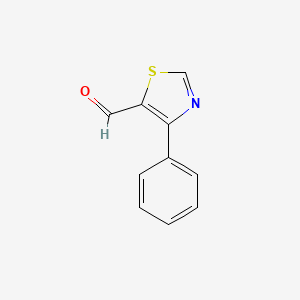 molecular formula C10H7NOS B1648504 4-苯基-1,3-噻唑-5-甲醛 CAS No. 206556-00-5