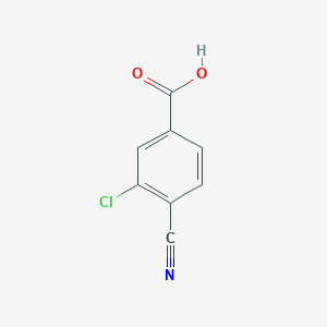 molecular formula C8H4ClNO2 B1648510 3-氯-4-氰基苯甲酸 CAS No. 1261685-26-0