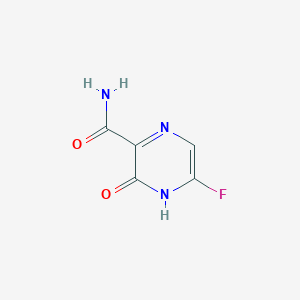 molecular formula C5H4FN3O2 B1648515 5-Fluoro-3-hydroxy-2-pyrazinecarboxamide 
