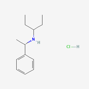 molecular formula C13H22ClN B1648522 (S)-N-(1-Phenylethyl)pentan-3-amine hydrochloride 