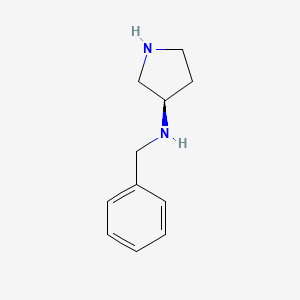 molecular formula C11H16N2 B1648531 3-PyrrolidinaMine, N-(phenylMethyl)-, (3R) 