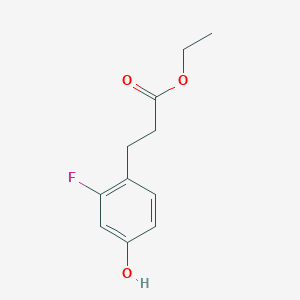 molecular formula C11H13FO3 B1648542 Ethyl 3-(2-fluoro-4-hydroxyphenyl)propanoate CAS No. 691904-78-6