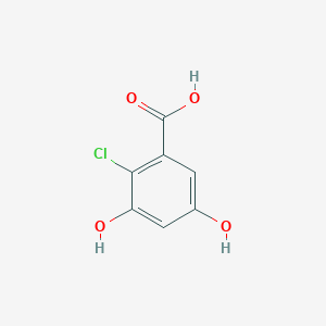 molecular formula C7H5ClO4 B1648551 2-Chloro-3,5-dihydroxybenzoic acid 