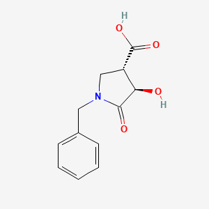 (3S,4R)-1-benzyl-4-hydroxy-5-oxopyrrolidine-3-carboxylic acid